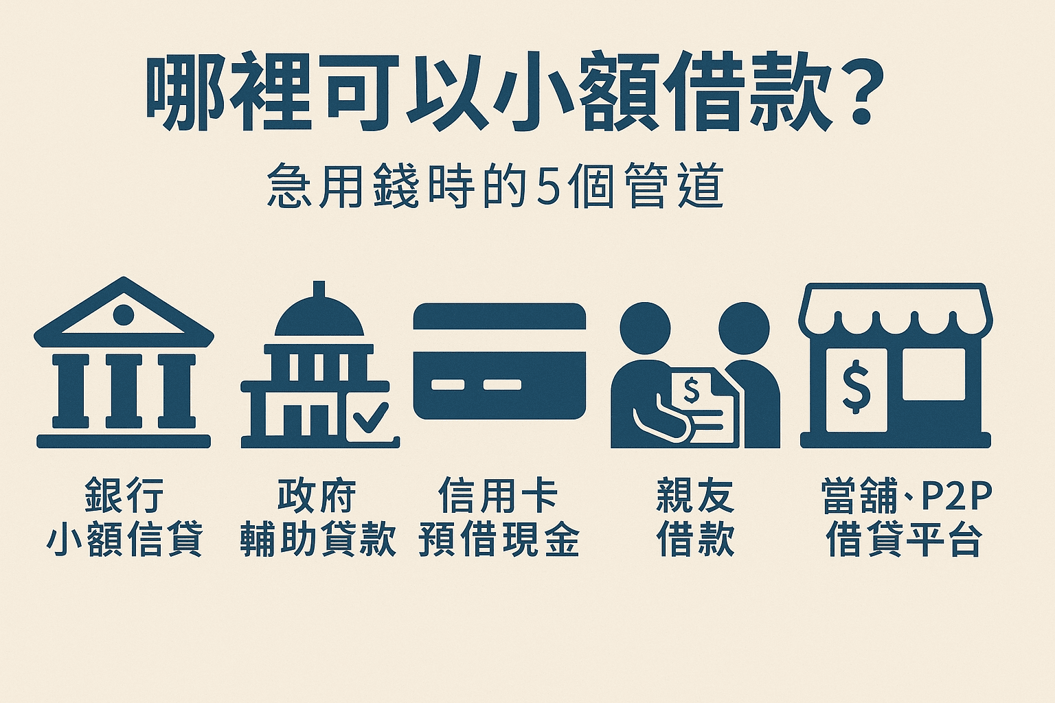 哪裡可以小額借款？急需資金時的5大安全選擇