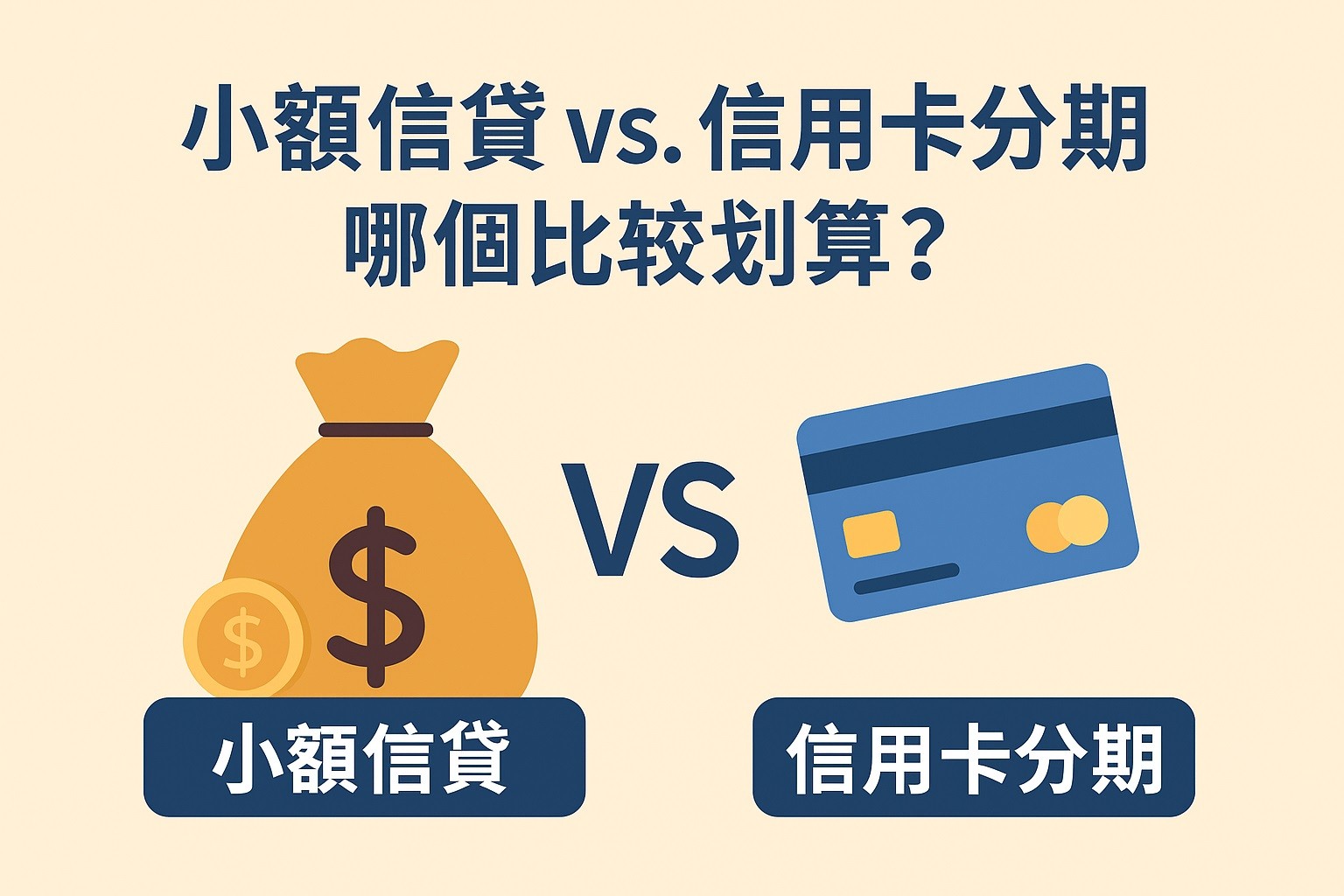 小額信貸 vs 信用卡分期：哪個比較划算？