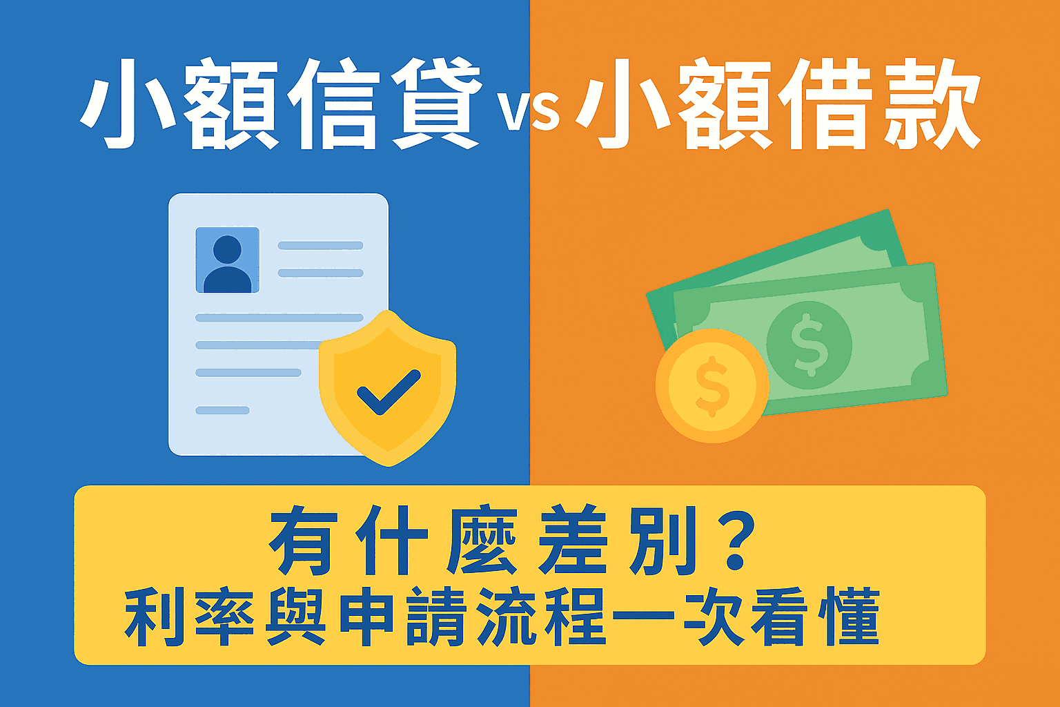 小額信貸 vs 小額借款：有什麼差別？信貸利率與申請流程一次看懂