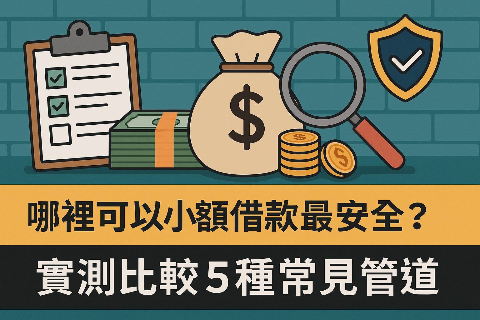 哪裡可以小額借款最安全？實測比較5種常見管道