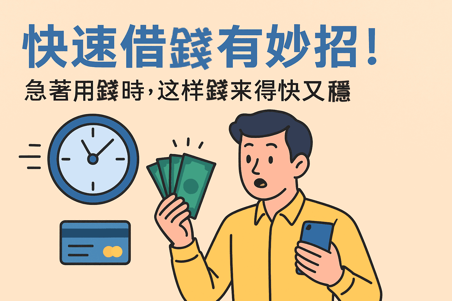 快速借錢不踩雷！5 種急用資金的安全解法
