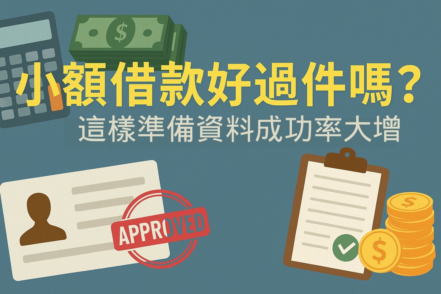 小額借款好過件嗎？這樣準備資料成功率大增！