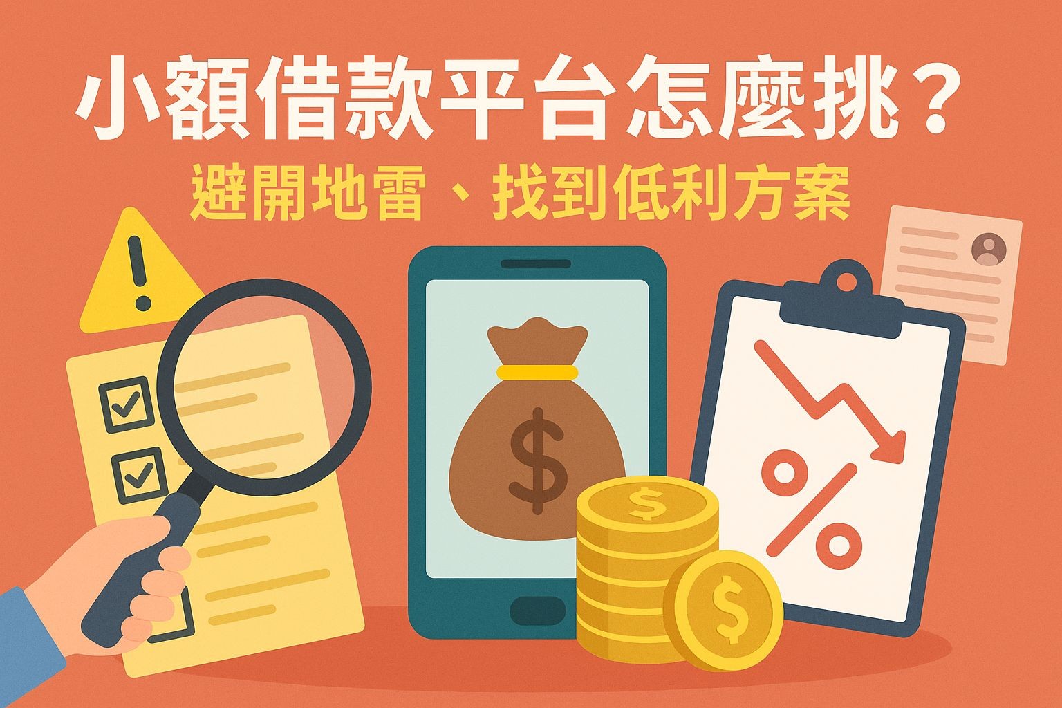 小額借款平台怎麼挑？避開地雷、找到低利方案
